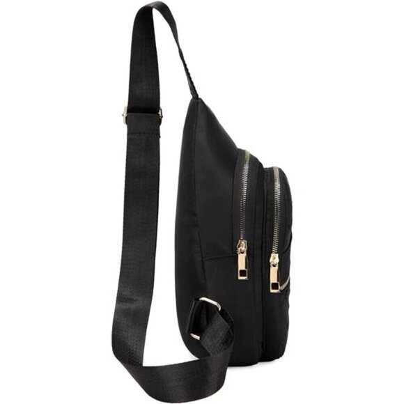 Small Sling Black Backpack Chest Bag Daypack Crossbody for Travel Sport main image 7